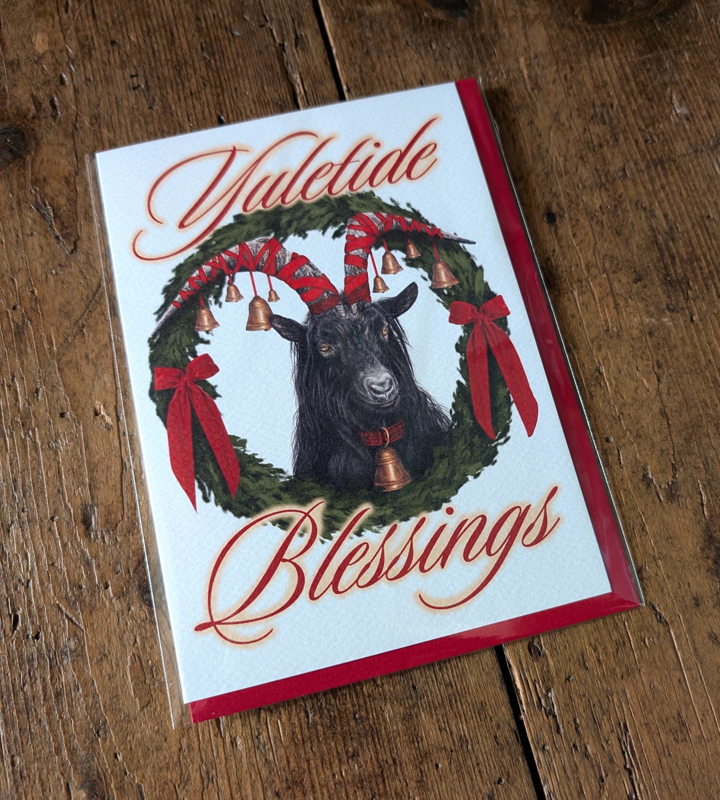Yuletide Goat Christmas Card