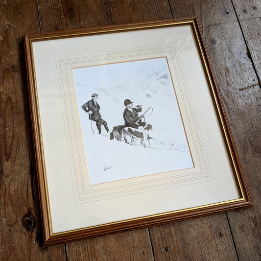 "Huntsman In The Snow" Framed *Original*