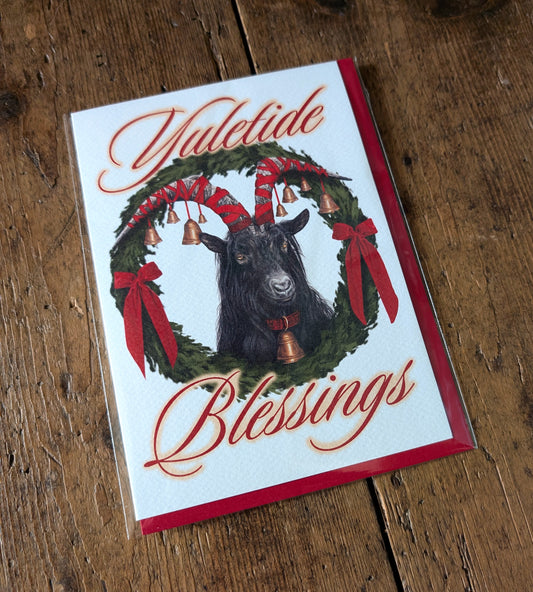 Yuletide Goat Christmas Card