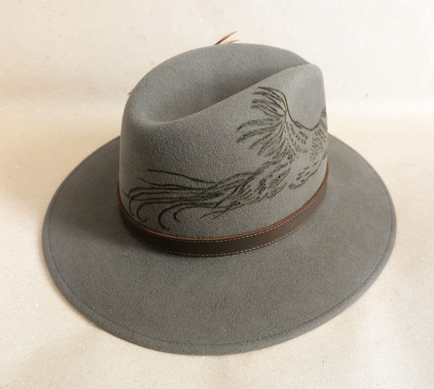 Pheasant Felt Hat (Ladies Size M)