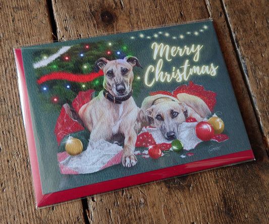 Lurchers Christmas Card